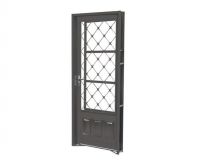 Porta de Abrir grade Xadrez com Postigo